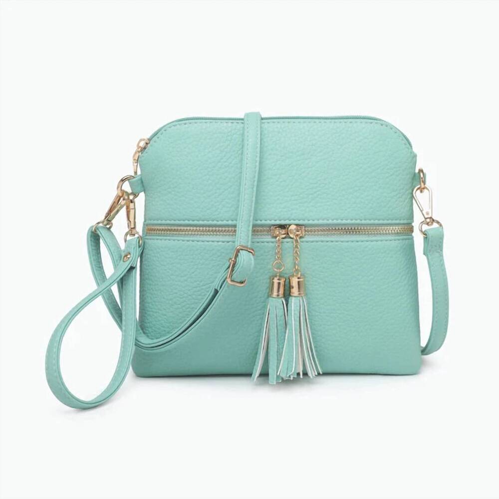 NEW JEN & CO. women's tara bag in seafoam